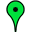 Green map marker indicating pine tree cell tower project locations