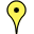 Yellow map marker indicating palm tree cell tower project locations